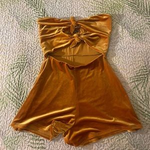 Urban Outfitters Velvet Romper